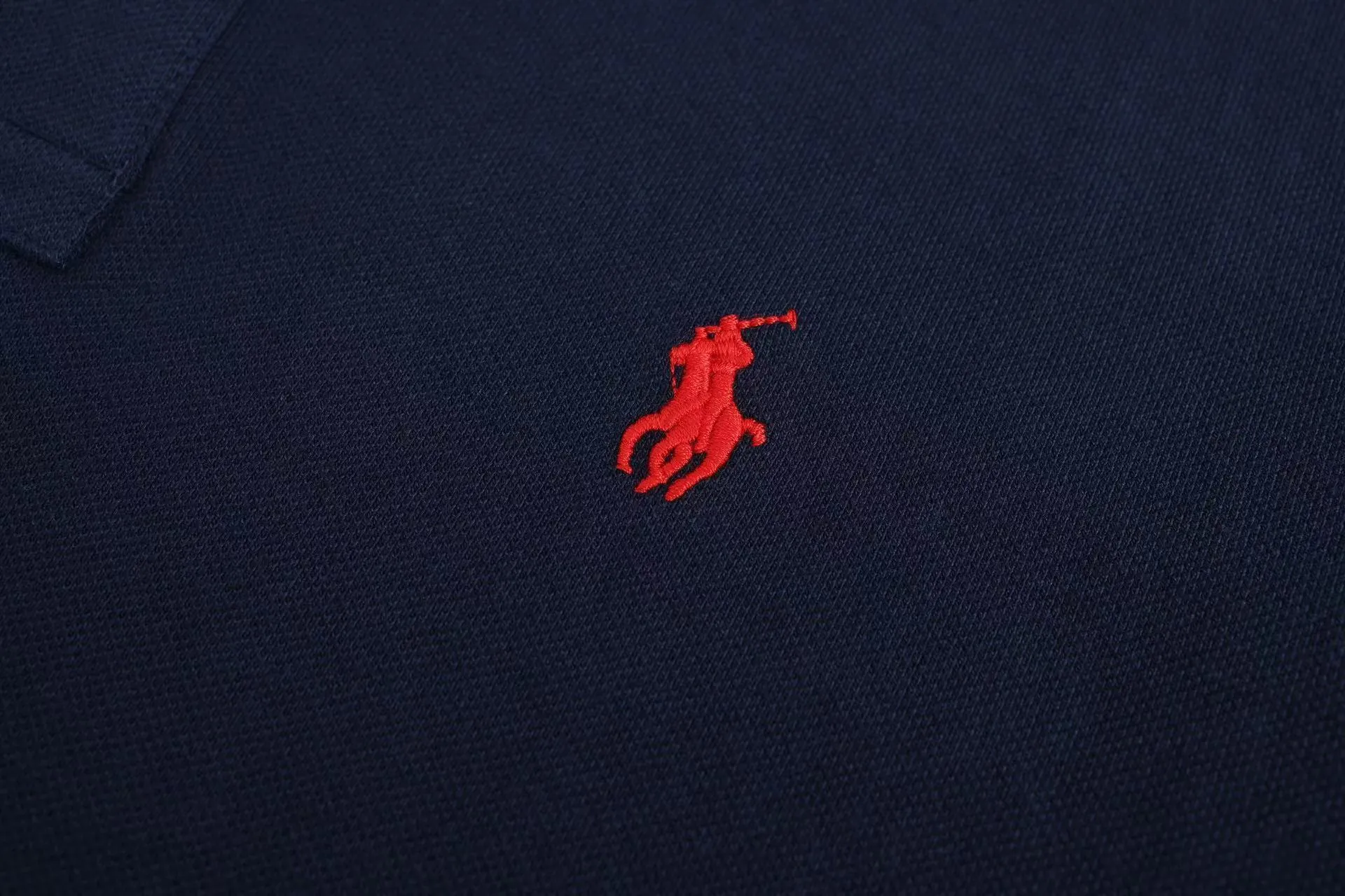 Ralph Lauren Classic Cotton Mesh Polo, деталь